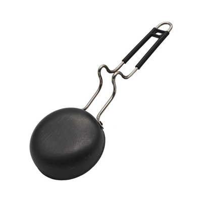 LAZYwindow Essential Iron Tadka Pan/Fry Pan with Steel Handle for Kitchen 12cm Diameter Pack Of 1