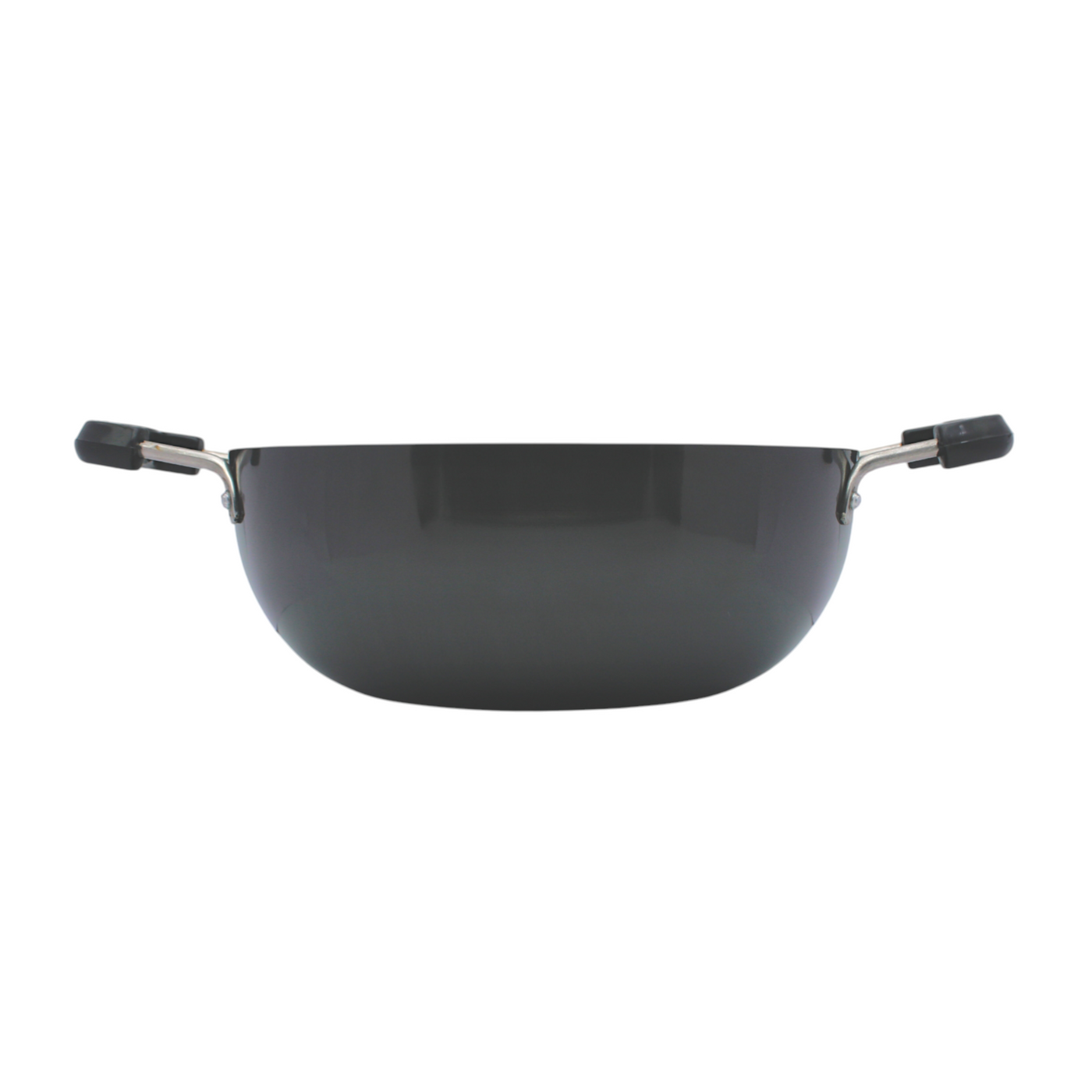 LAZYwindow Superior Quality Hard Anodised Kadhai, Dia - 25.5cm, 3 Ltr. (Black) | Induction Base & Long-Lasting