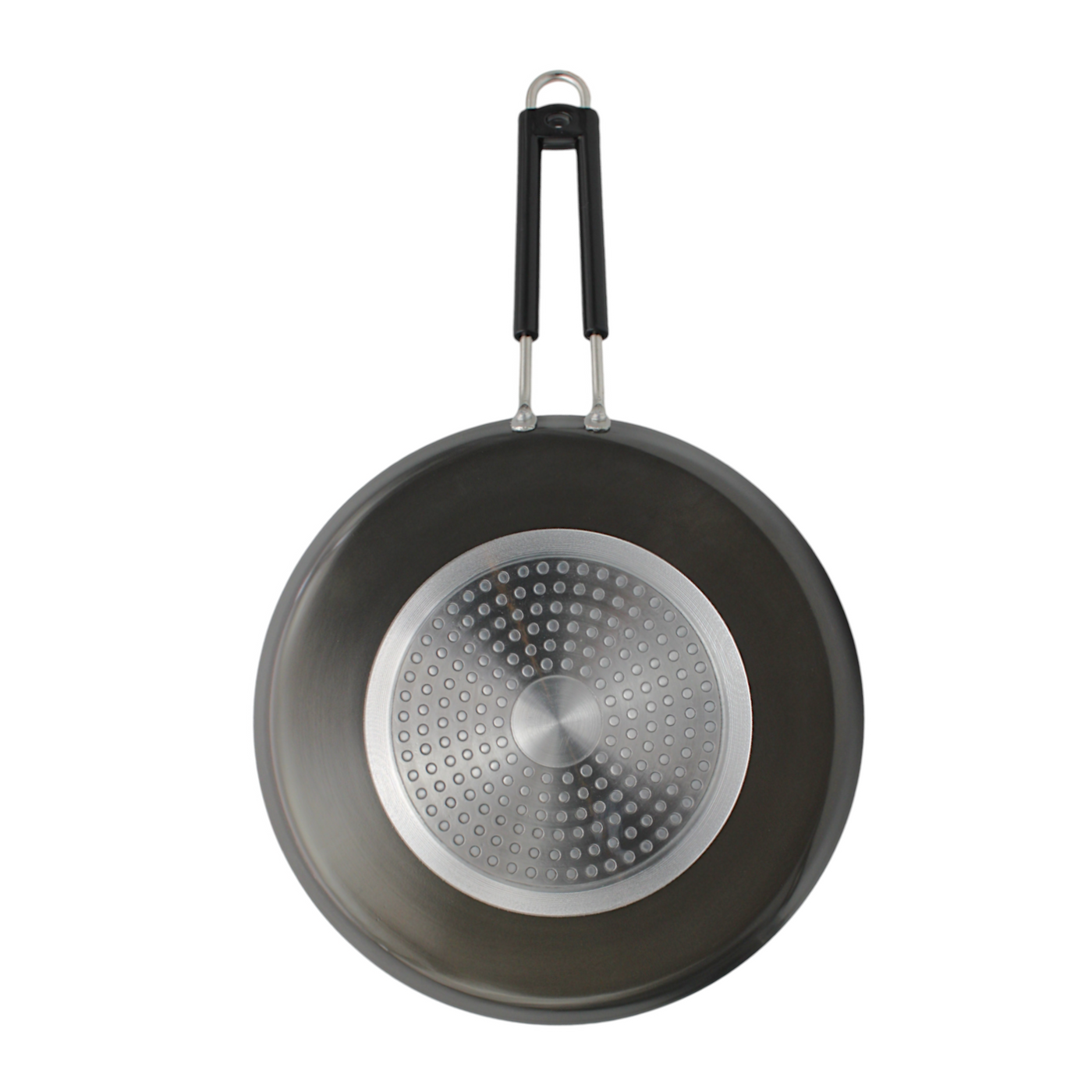 LAZYwindow Superior Quality Hard Anodised Dosa Tawa, Dia - 27.5cm, 750ml (Black) | Induction Base & Long-Lasting