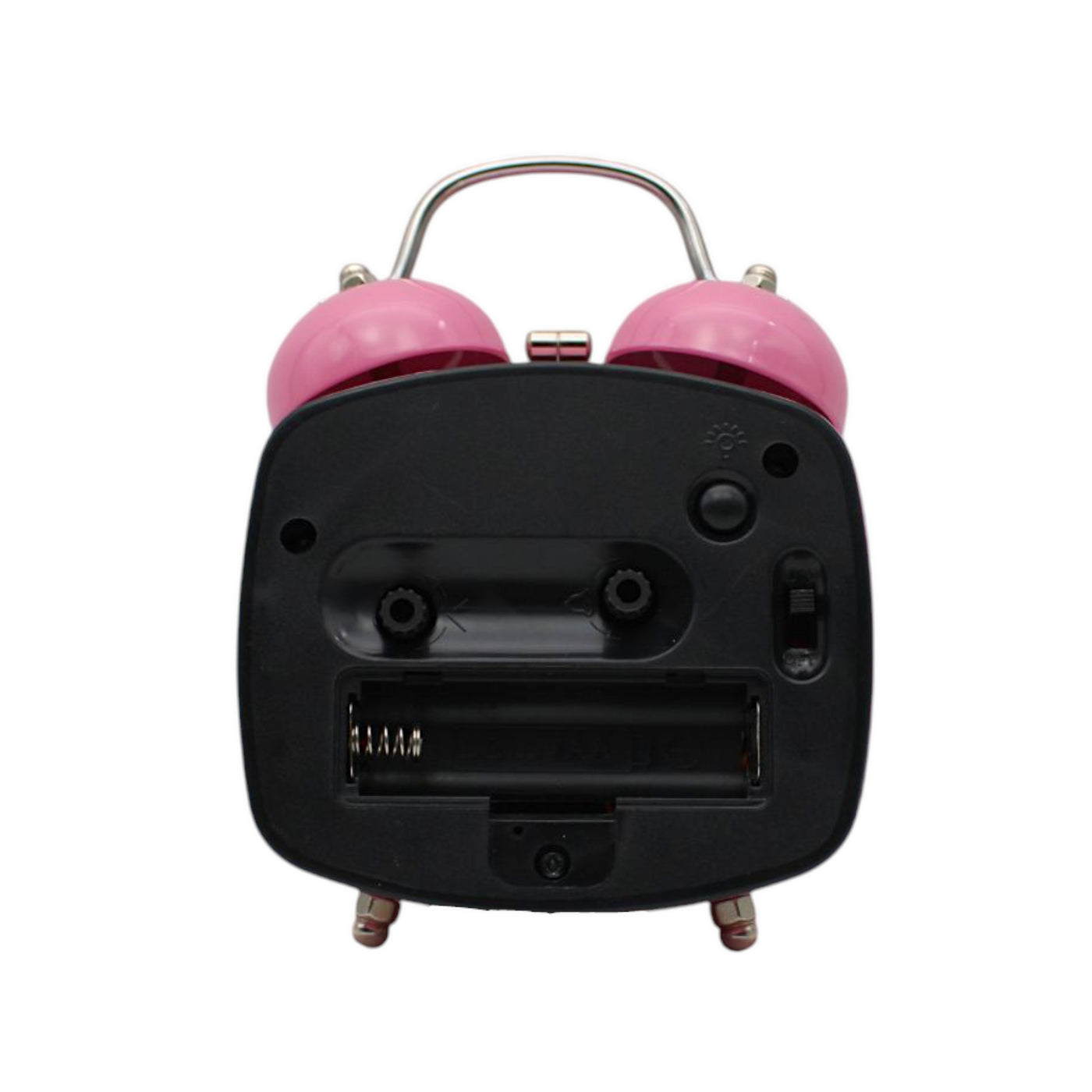 LAZYwindow Twin Bell Analog Alarm Clock | Loud Ring | Retro Table Clock for Bedroom & Office Multicolor (Squircle Shape)