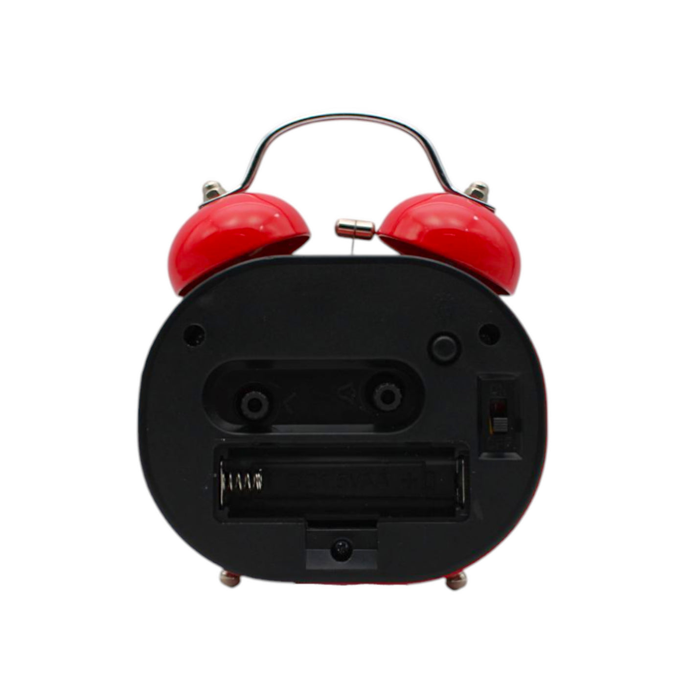 LAZYwindow Twin Bell Analog Alarm Clock | Loud Ring | Retro Table Clock for Bedroom & Office Multicolor (Oval Shape)