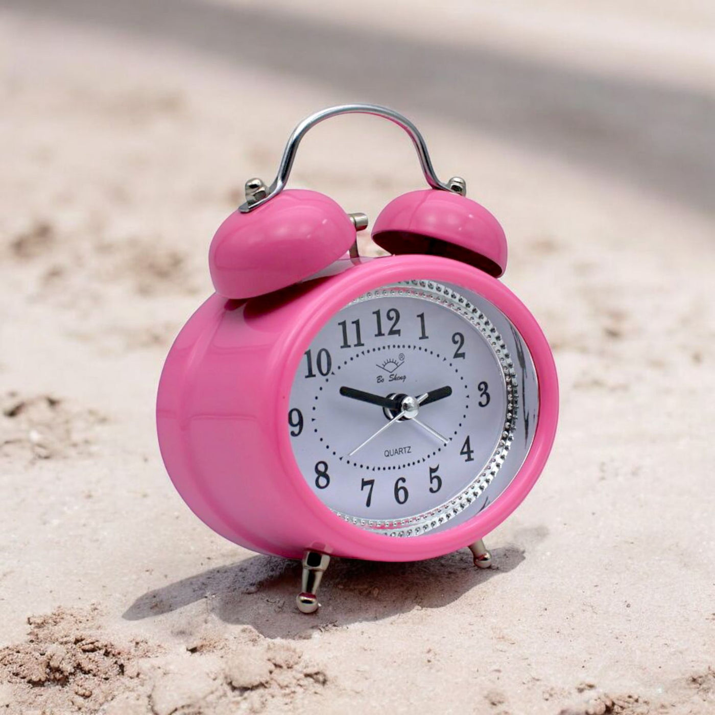 LAZYwindow Twin Bell Analog Alarm Clock | Loud Ring | Retro Table Clock for Bedroom & Office Multicolor (Classic Shape)