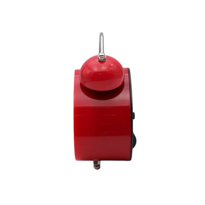 LAZYwindow Twin Bell Analog Alarm Clock | Loud Ring | Retro Table Clock for Bedroom & Office Multicolor (Triangle Shape)