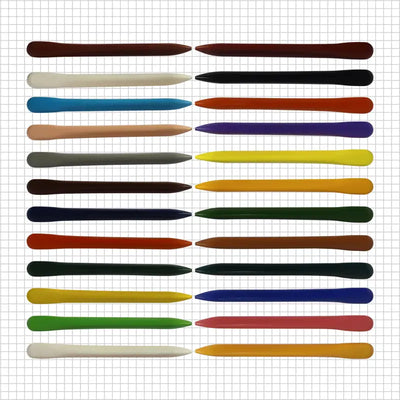 DOZY Erasable Crayons Colours 24 Assorted Shades