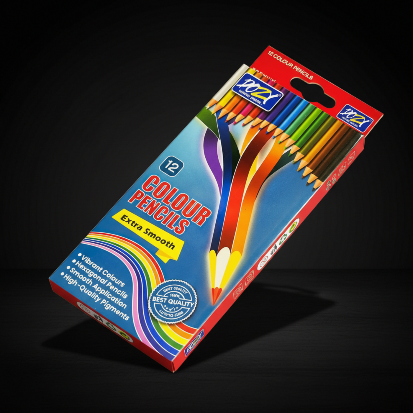 DOZY 12 Colour Pencils Set – Extra Smooth & Vibrant Shades