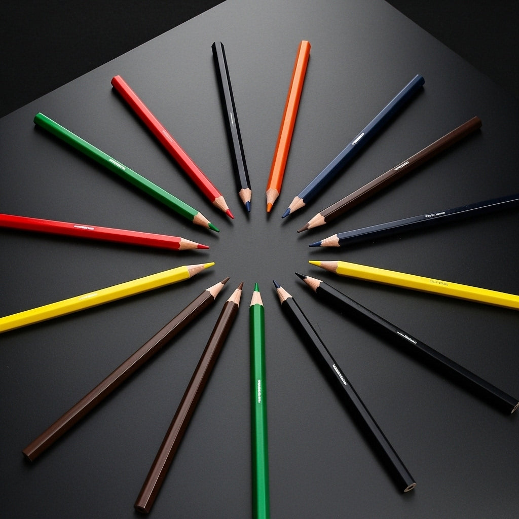 DOZY 12 Colour Pencils Set – Extra Smooth & Vibrant Shades (Pack of 3)