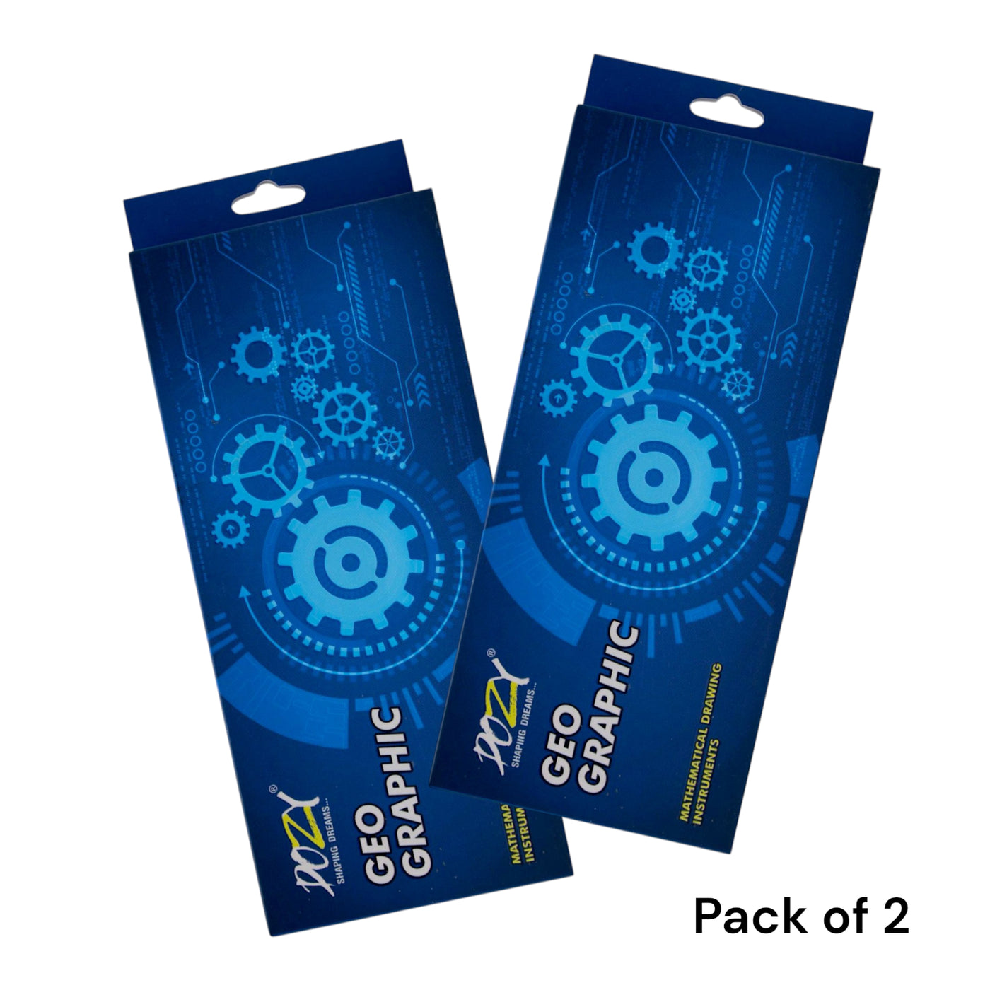 DOZY Geometric Mathematical Drawing Instruments Box – Pack of 2